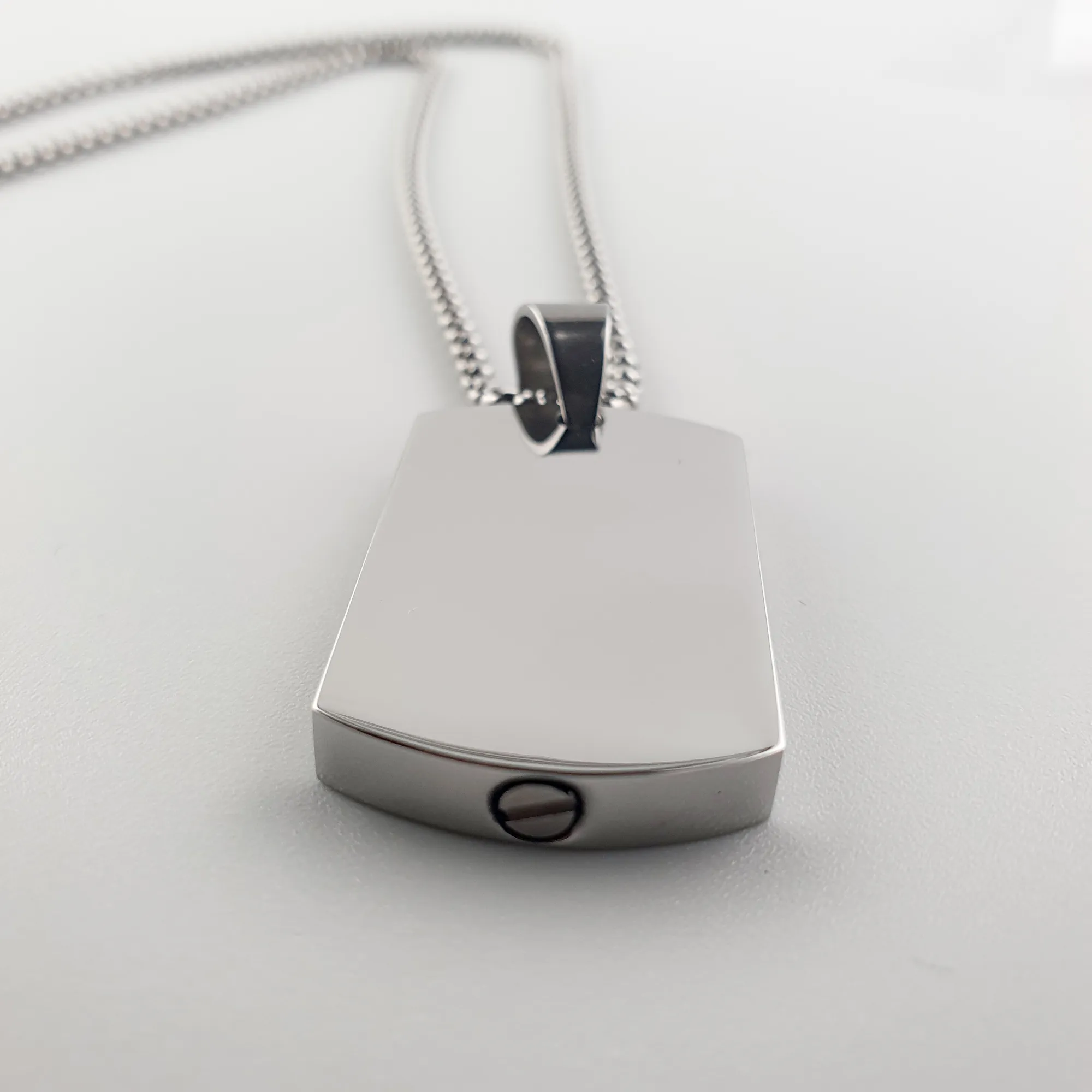 Asketting Dog Tag - Zilverkleurig - Gedenksieraad - view 2
