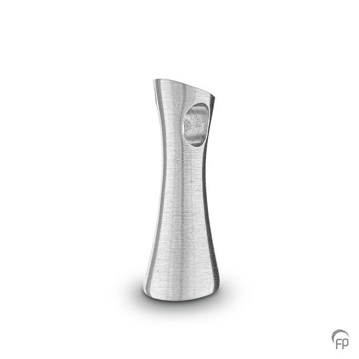 Ashanger ornament met doorrijg-bevestiging — Sterling 925 zilver, mat - view 1