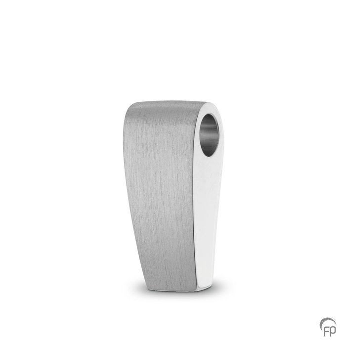 Ashanger cilinderstaaf — Sterling 925 zilver, mat (klein) - view 1