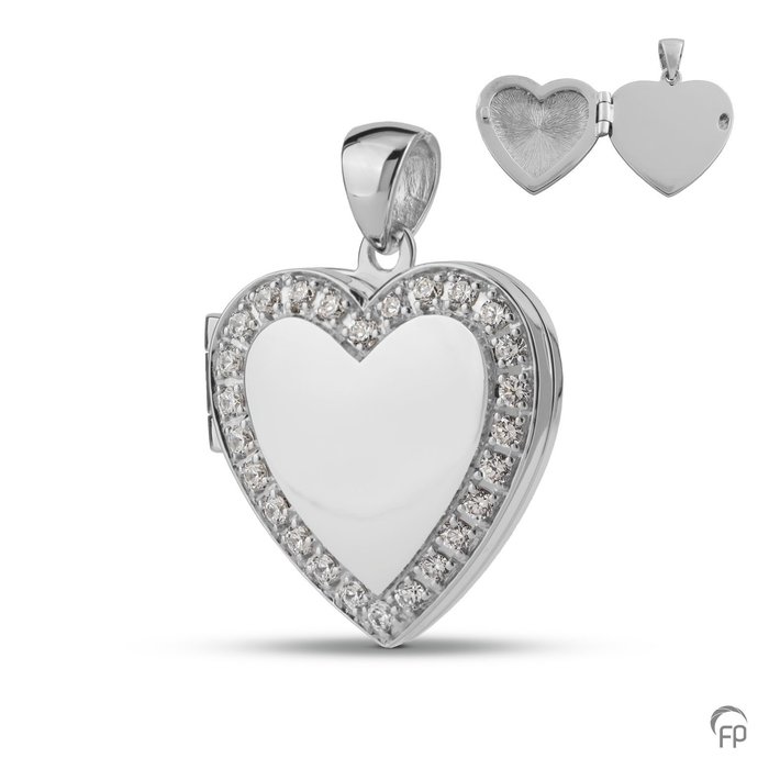 Ashanger ovaal locket — Sterling 925 zilver, glans (modaal) - view 1