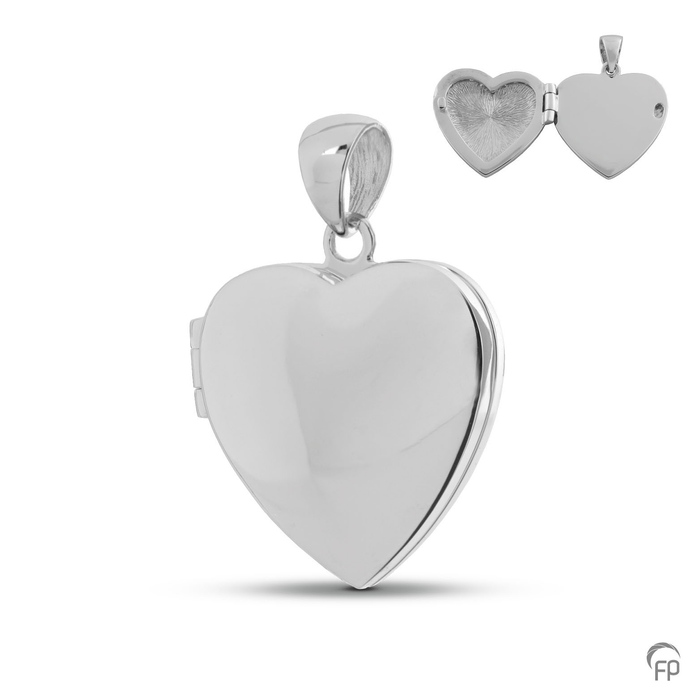 Ashanger rechthoekig locket — Sterling 925 zilver, glans - view 1