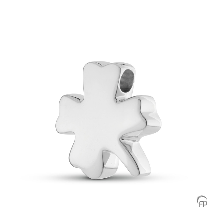 Ashanger compact blok-ornament — Sterling 925 zilver, glans - view 1