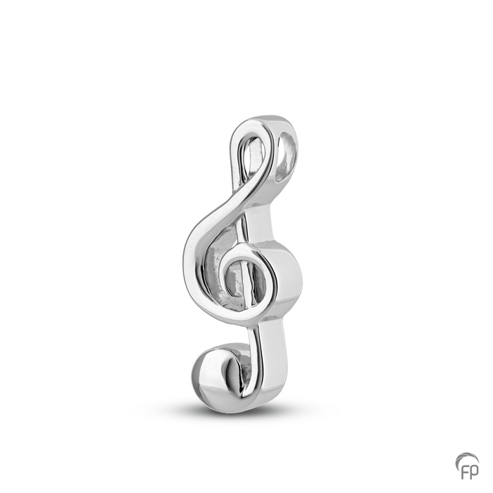 Ashanger G-sleutel (vioolsleutel) — Sterling 925 zilver - view 1
