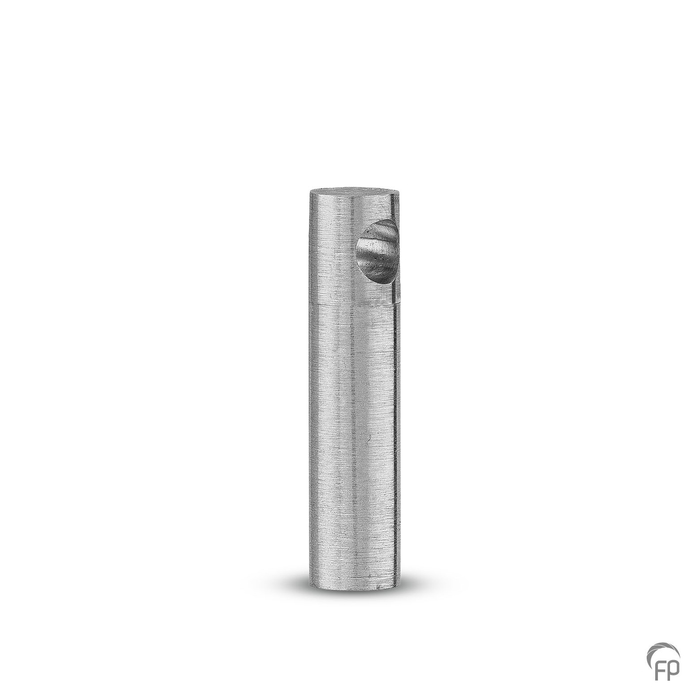 Ashanger cilinderstaaf — Sterling 925 zilver, mat (lichter) - view 1