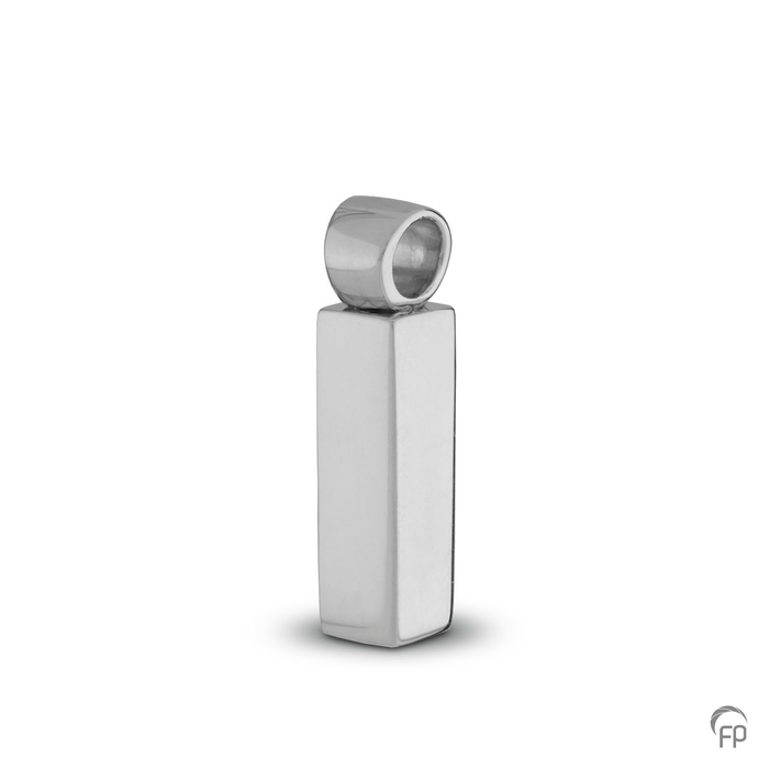 Ashanger dikkere cilinder — Sterling 925 zilver, glans - view 1