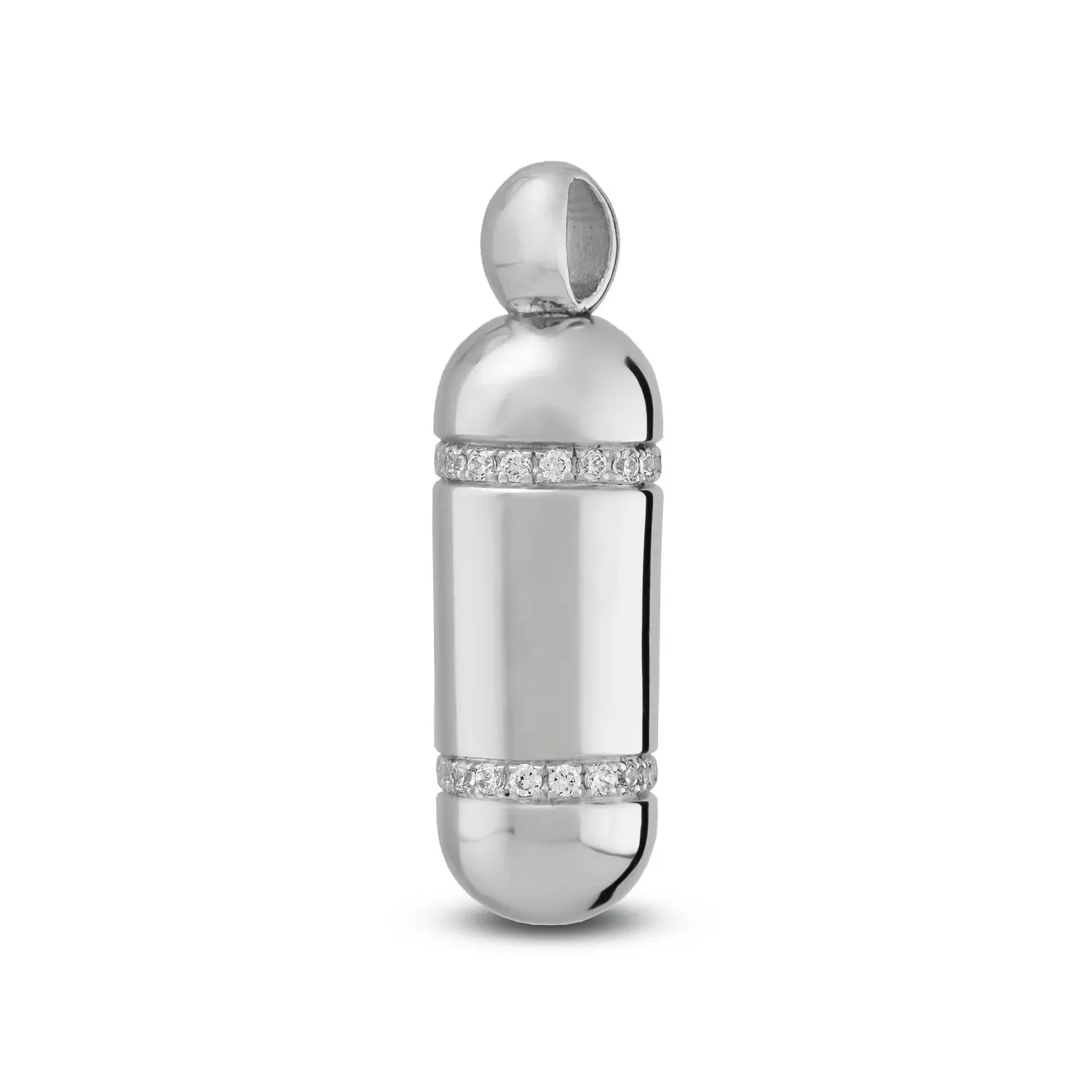 Cilindervormige Ashanger - 925 Sterling Zilver - Gedenksieraad - view 1