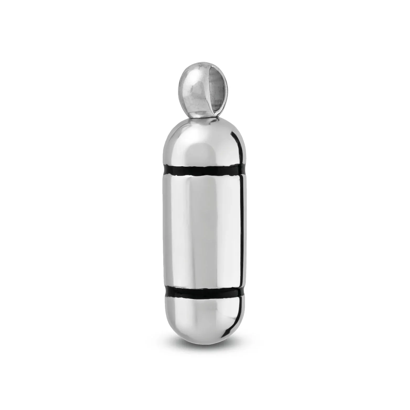 Cilindervormige Ashanger - 925 Sterling Zilver - Tijdloos Design - view 1