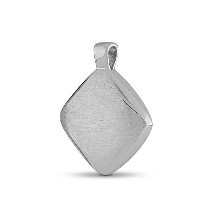 Ruitvormige Ashanger - 925 Sterling Zilver - Modern Ontwerp - view 1