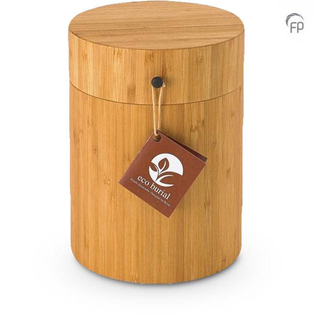 Bio-urn Eco Burial — handgemaakt bamboe voor begraving (volwassen) - view 1