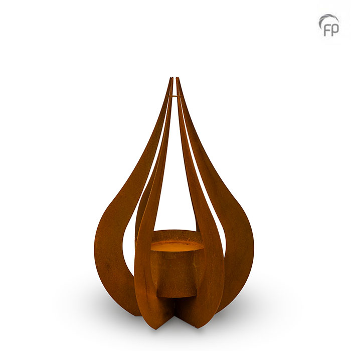 Cortenstaal Urn Tuin Ornament 'Teardrop' Medium - view 1