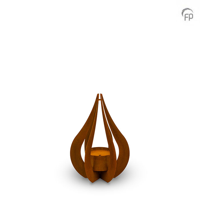 Cortenstaal Urn Tuin Ornament 'Teardrop' Klein - view 1