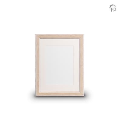 Houten fotolijst beige — medium formaat (foto 18 × 24 cm)