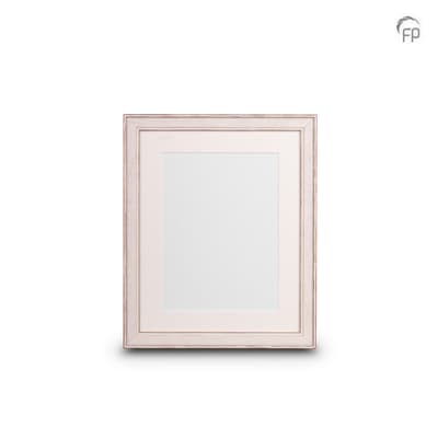 Houten fotolijst wit — groot formaat (foto 20 × 25 cm)