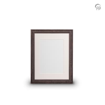 Houten fotolijst zwart — medium formaat (foto 18 × 24 cm)