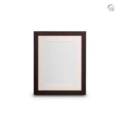 Houten fotolijst donkerbruin — groot formaat (foto 20 × 25 cm)