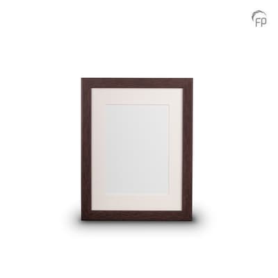 Houten fotolijst donkerbruin — medium formaat (foto 18 × 24 cm)