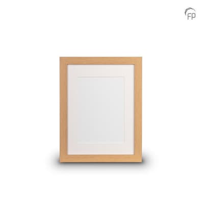 Houten fotolijst naturel — medium formaat (foto 18 × 24 cm)