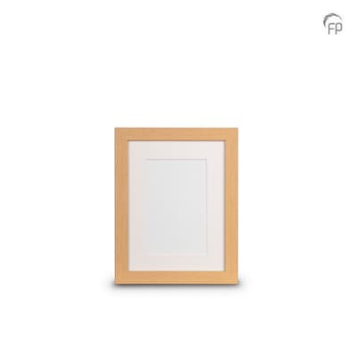 Houten fotolijst naturel — klein formaat (foto 15 × 20 cm)