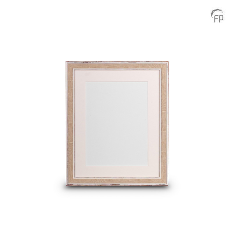 Houten fotolijst beige — groot formaat (foto 20 × 25 cm) - view 1