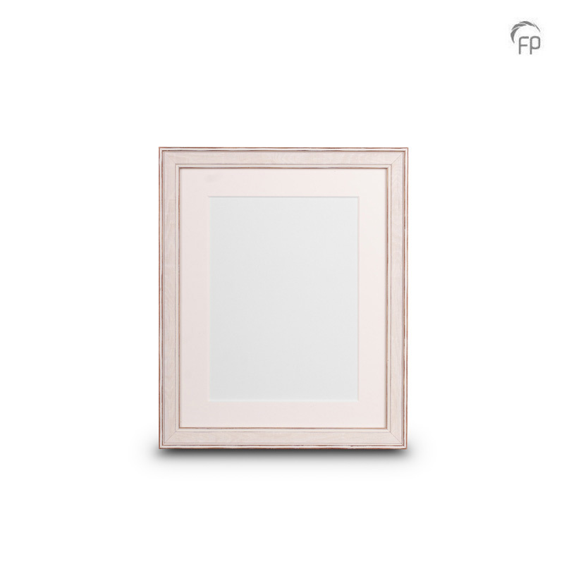 Houten fotolijst wit — groot formaat (foto 20 × 25 cm) - view 1