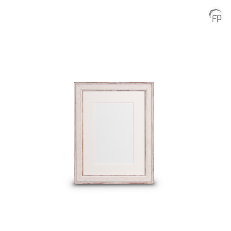 Houten fotolijst wit — klein formaat (foto 15 × 20 cm) - view 1