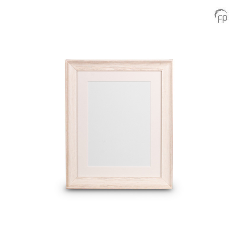 Houten fotolijst wit dieper profiel — groot formaat (foto 20 × 25 cm) - view 1