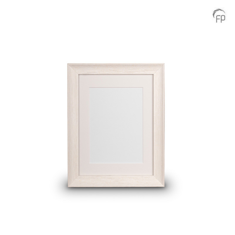 Houten fotolijst wit dieper profiel — medium formaat (foto 18 × 24 cm) - view 1