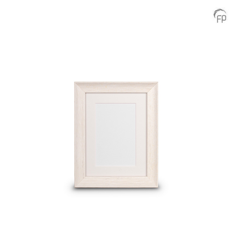 Houten fotolijst wit dieper profiel — klein formaat (foto 15 × 20 cm) - view 1