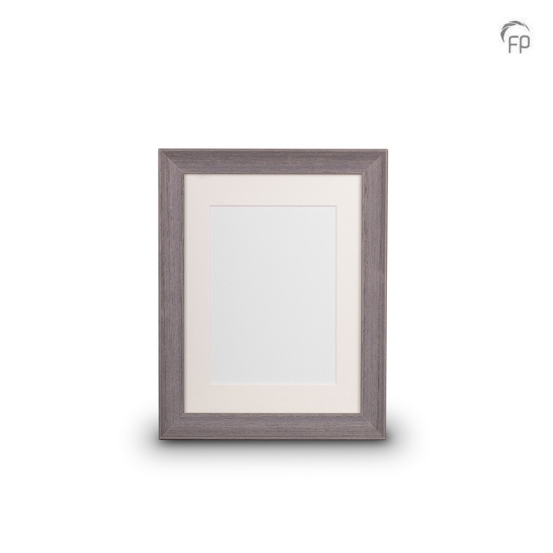 Houten fotolijst grijs — medium formaat (foto 18 × 24 cm) - view 1