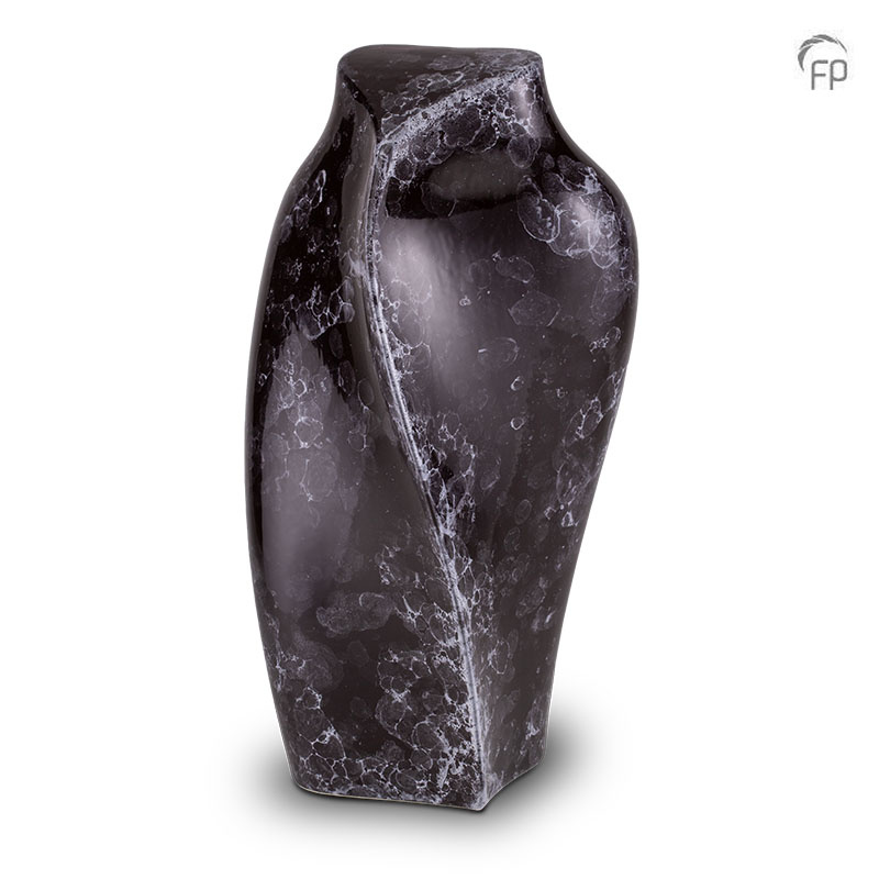Keramische urn Heart to Heart — zwart en wit (volwassen) - view 1