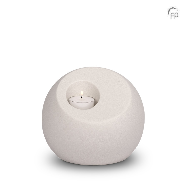 Mini urn Lumos — wit porselein theelicht (1,25 L) - view 1