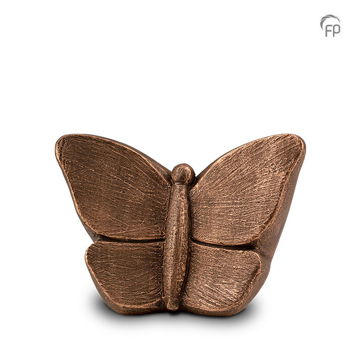 Mini urn Mariposa Vlinder — brons mat (0,8 L) - view 1