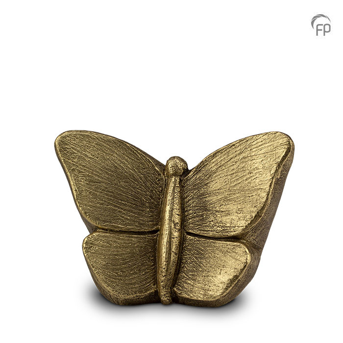 Mini urn Mariposa Vlinder — goud mat (0,8 L) - view 1