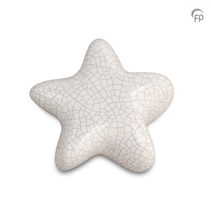 Mini urn Asteri Ster — wit (keepsake, alt) - view 1