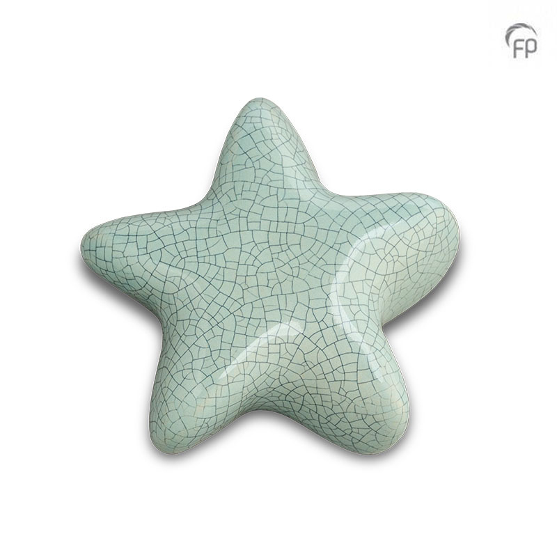 Mini urn Asteri Ster — turquoise (keepsake) - view 1