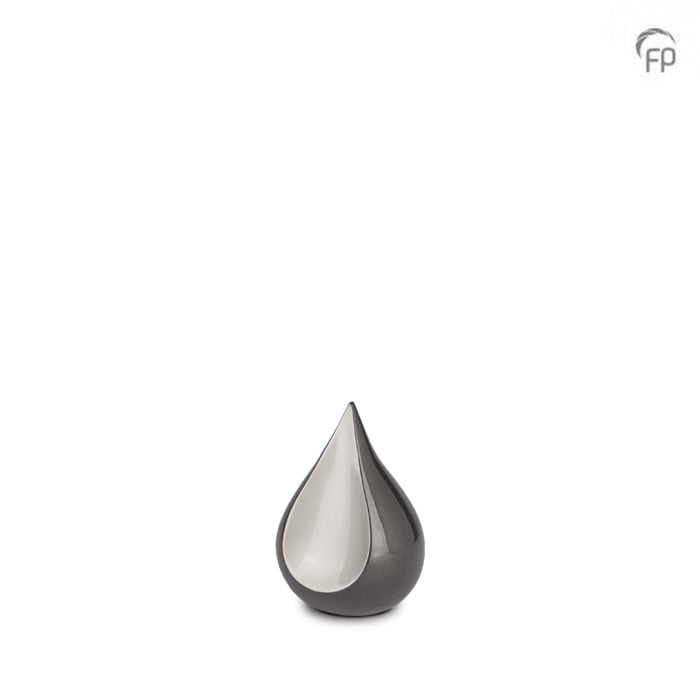 Mini urn Odyssee Druppel — grijs duotoon (keepsake) - view 1