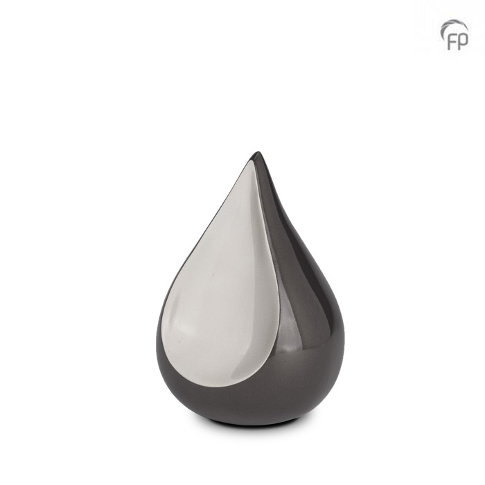 Mini urn Odyssee Druppel — grijs duotoon (0,7 L)