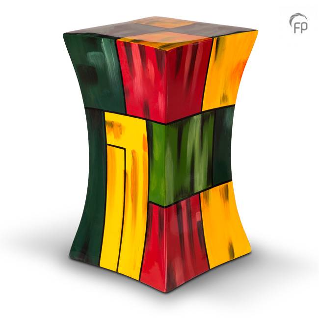 Urn glasfiber-composiet Diabolo — zandloper-silhouet (volwassen) - view 1
