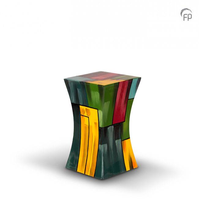 Urn glasfiber-composiet Diabolo — zandloper-silhouet (medium) - view 1
