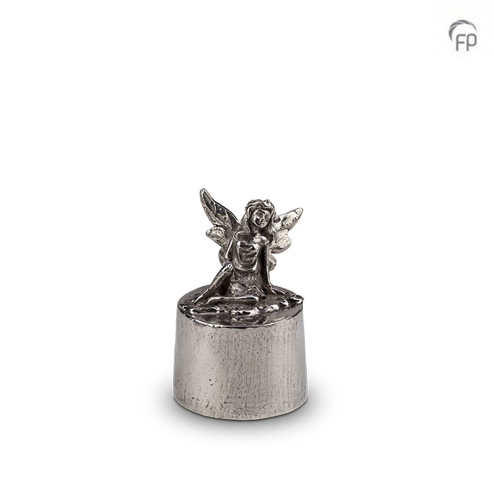 Zilvertinnen asbeeld My angel in heaven — engelfiguur - view 1