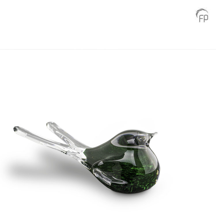 Glazen keepsake — donkergroen Boheems kristal - view 1