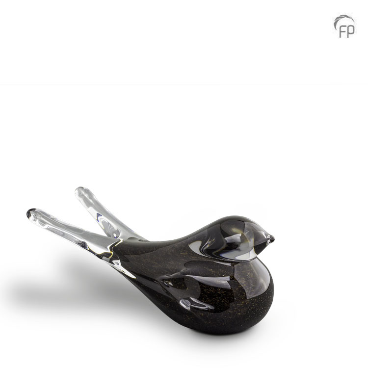 Glazen keepsake — donkerbruin Boheems kristal - view 1