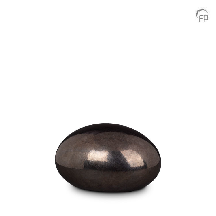 Glazen urn Lava stone — diep paars Boheems kristal (volwassen) - view 1