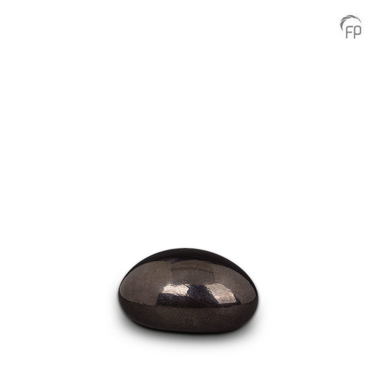 Glazen medium-urn Lava stone — diep paars Boheems kristal - view 1