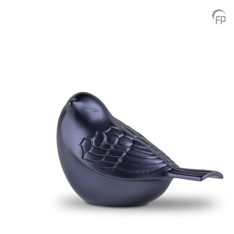 Metaal mini-keepsake Songbird — saffierblauw (vogel-figuur) - view 1
