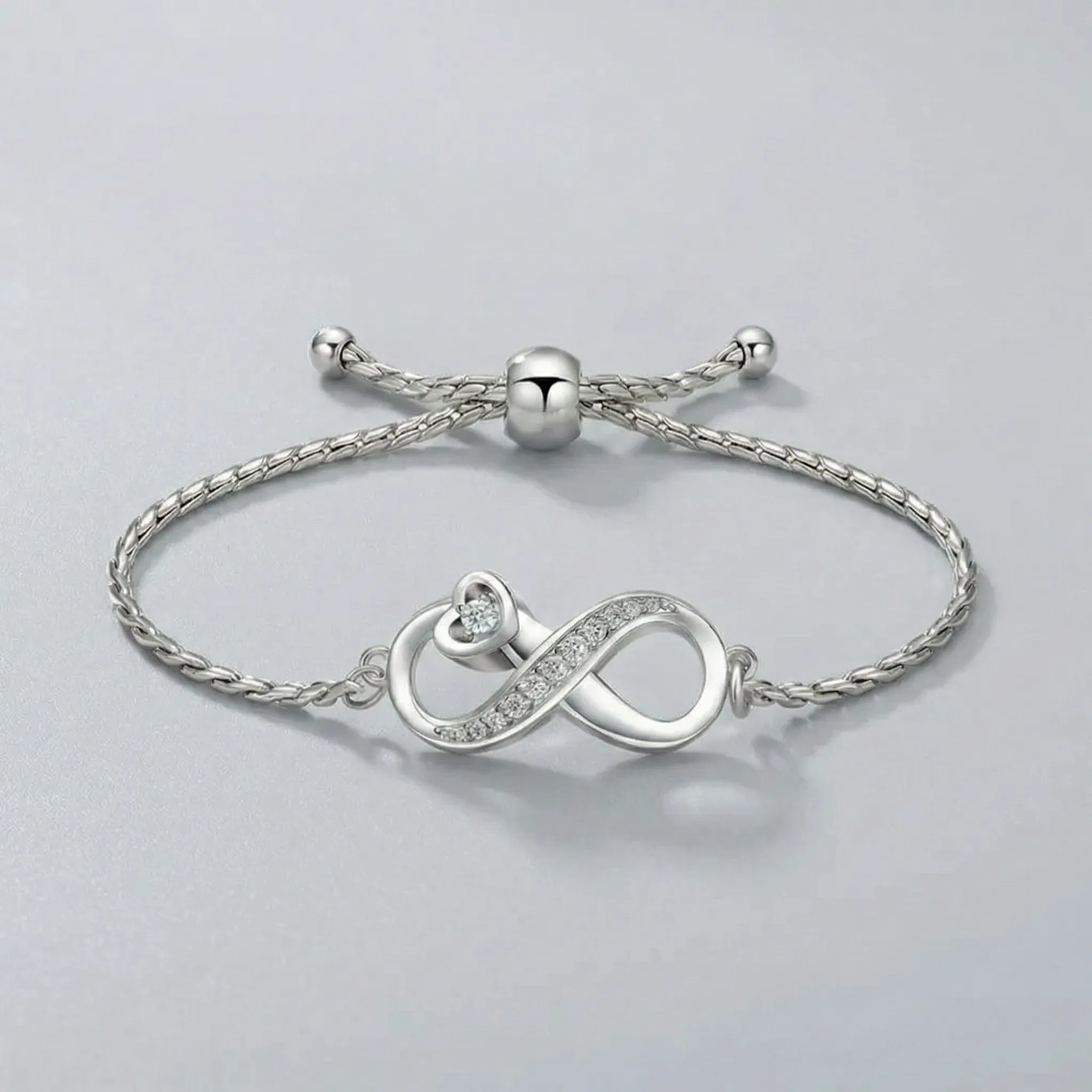 Infinity Urn Armband - Volledig verstelbaar | Zilverkleurig - Waardig Gedenkteken - view 1
