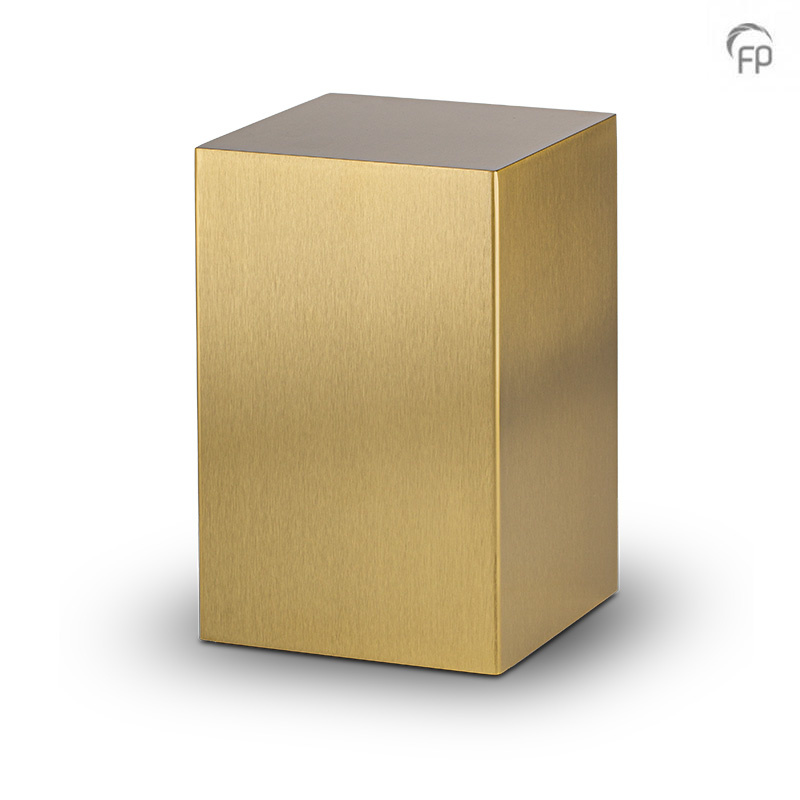 RVS urn Beaumont — mat goud (volwassen, Scandinavisch design) - view 1