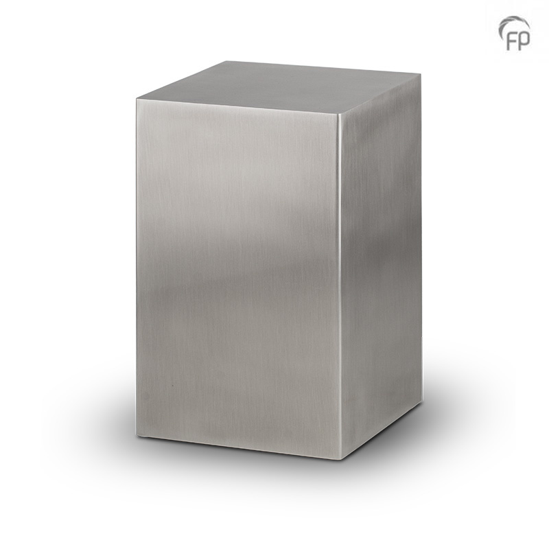 RVS urn Beaumont — mat zilver (volwassen, Scandinavisch design) - view 1