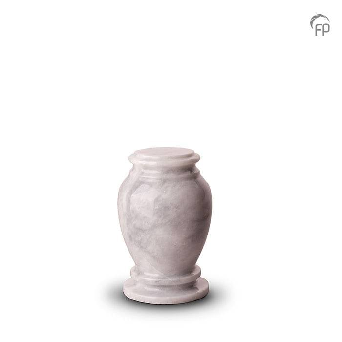 Marmeren mini-urn — donker- en lichtgrijs hoogglans (keepsake) - view 1