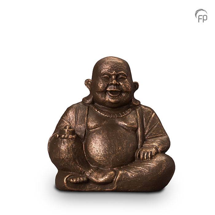Mini-urn Boeddha — bronskleurig keramiek (klein) - view 1